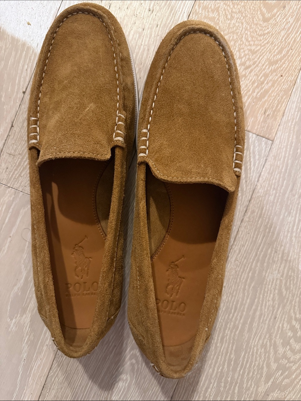 Polo by Ralph Lauren Men’s Suede Loafers - Caramel